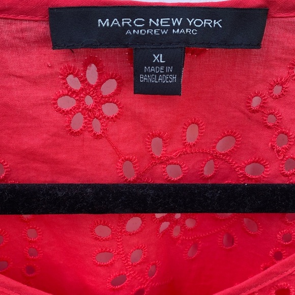 Marc New York Eyelet Blouse Set - Red and Purple - Picture 3 of 10